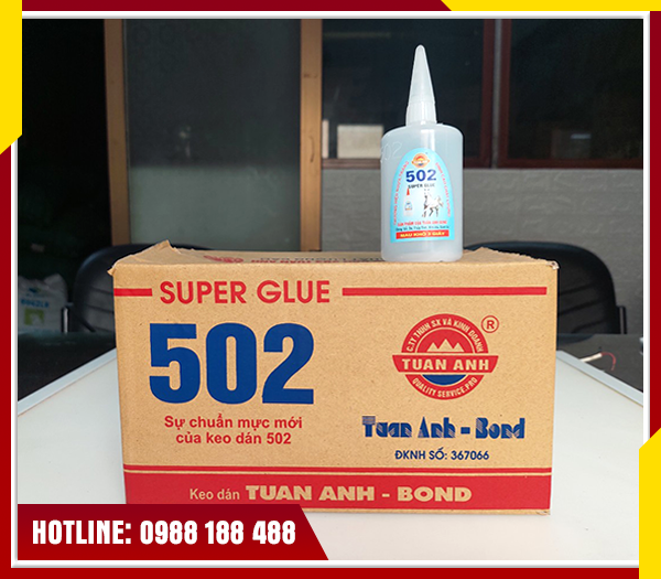 Keo 502 con hổ chuyên dùng sản xuất đồ gỗ